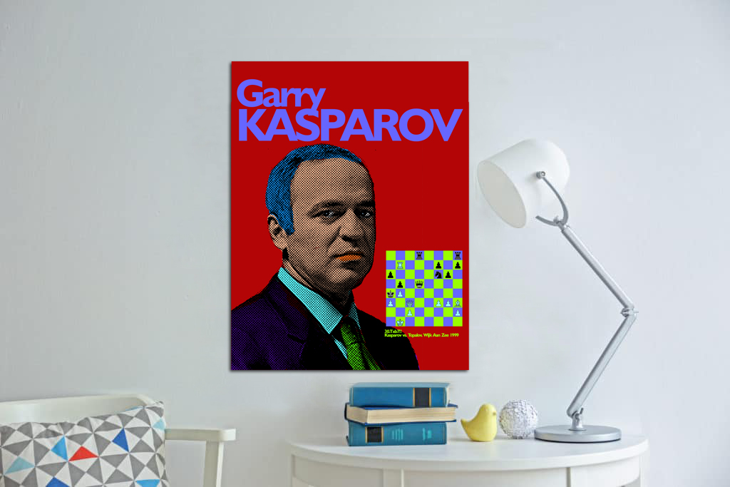 poster muestra kasparov